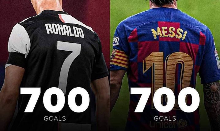 700 GOLI W KARIERZE: Ronaldo vs Messi